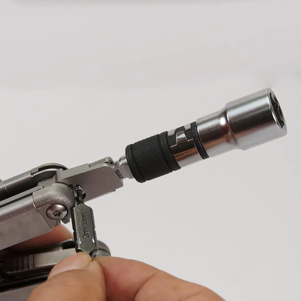 Flat End 1/4" Hex & Square Socket 2 in 1 Extension-3